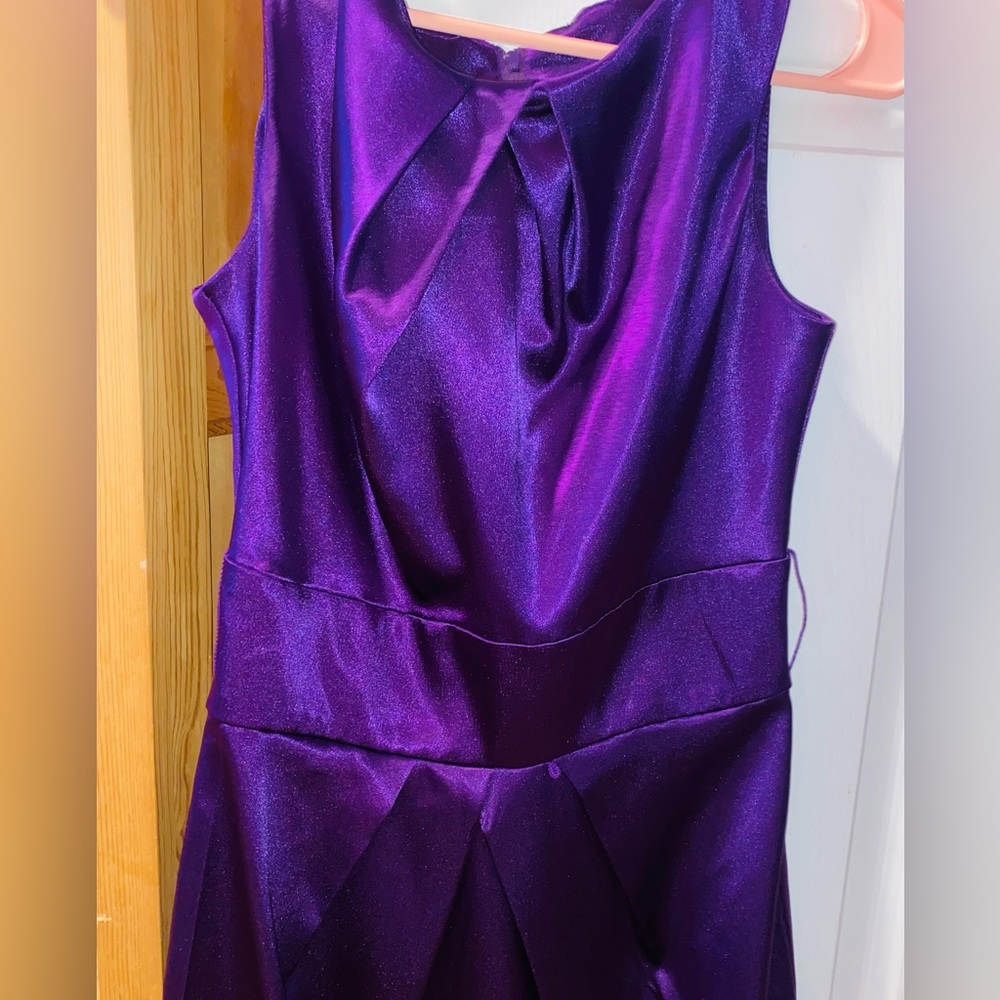 Byer California Purple Silk Dress Prom